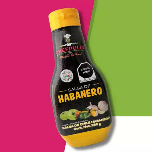 Salsa de Habanero bote de plastico 250ml